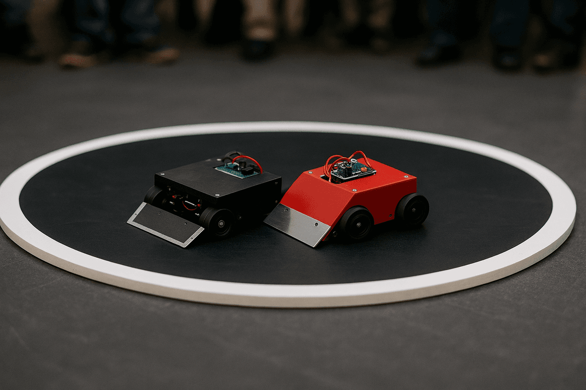 Robot Minisumo en combate